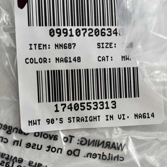 Madewell '90s Straight Jean Womens Size 28 Tall Vintage Canvas - Picture 10 of 10